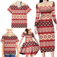 Tonga Language Week Family Matching Long Sleeve Bodycon Dress and Hawaiian Shirt Lea Faka-Tonga Everyday - Polynesian Pride