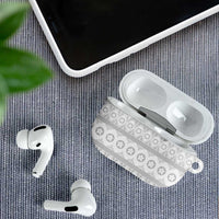 Tonga White Sunday AirPods Case Tongan Ngatu Siale Pattern LT05 - Polynesian Pride