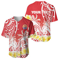 Personalised Tahiti Surfing Baseball Jersey Polynesian Style LT05 - Polynesian Pride