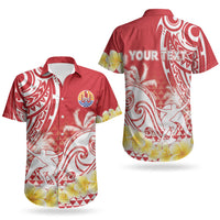 Personalised Tahiti Surfing Couples Matching Puletasi and Hawaiian Shirt Polynesian Style LT05 - Polynesian Pride