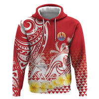 Personalised Tahiti Surfing Hoodie Polynesian Style