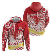 Personalised Tahiti Surfing Hoodie Polynesian Style