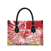 Personalised Tahiti Surfing Leather Bag Polynesian Style LT05 - Polynesian Pride