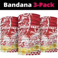 Personalised Tahiti Surfing Neck Gaiter Polynesian Style LT05 package One Size: 25*50cm Red - Polynesian Pride