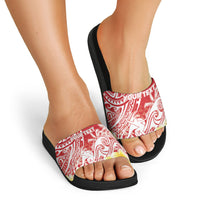 Personalised Tahiti Surfing Slide Sandals Polynesian Style LT05 - Polynesian Pride