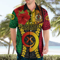 Personalized Vanuatu Hawaiian Shirt Vanuatuan Coat Of Arms Mix Pig Tusk Poynesian Pattern LT05 - Polynesian Pride