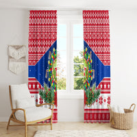 Philippines Christmas Window Curtain Filipino Parol Maligayang Pasko LT05 - Polynesian Pride