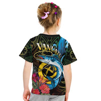 Vanuatu Fishing Kid T Shirt It's Time To Fish