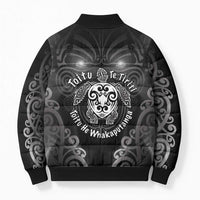 Aotearoa Toitu Te Tiriti Bomber Puffer Jacket Ka Mua Ka Muri