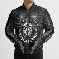 Aotearoa Toitu Te Tiriti Bomber Puffer Jacket Ka Mua Ka Muri