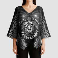 Aotearoa Toitu Te Tiriti Kimono Sleeve Blouse Ka Mua Ka Muri