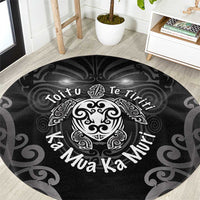 Aotearoa Toitu Te Tiriti Round Carpet Ka Mua Ka Muri