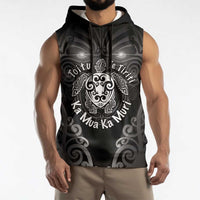 Aotearoa Toitu Te Tiriti Sleeveless Hoodie Ka Mua Ka Muri