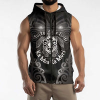 Aotearoa Toitu Te Tiriti Sleeveless Zip Hoodie Ka Mua Ka Muri