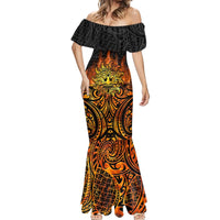 New Zealand Tamanuitera The Sun Mermaid Dress Maori Pattern LT05 - Polynesian Pride