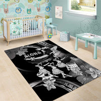 Hawaii Beautiful Hula Dancers Area Rug With Ipu Keke And Pahu Drum