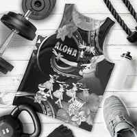 Hawaii Beautiful Hula Dancers Men Tank Top With Ipu Keke And Pahu Drum