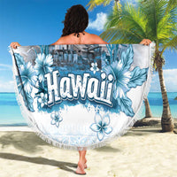 Hawaii Sugar Plantation Beach Blanket With Hawaiian Tapa Pattern
