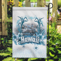 Hawaii Sugar Plantation Garden Flag With Hawaiian Tapa Pattern