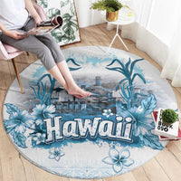 Hawaii Sugar Plantation Round Carpet With Hawaiian Tapa Pattern LT05 - Polynesian Pride