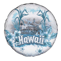 Hawaii Sugar Plantation Spare Tire Cover With Hawaiian Tapa Pattern
