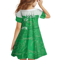 Cook Islands Maori Language Week Family Matching Short Sleeve Bodycon Dress and Hawaiian Shirt Pacific Tapa Pattern