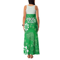 Cook Islands Maori Language Week Family Matching Tank Maxi Dress and Hawaiian Shirt Pacific Tapa Pattern