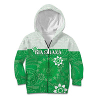 Cook Islands Maori Language Week Kid Hoodie Pacific Tapa Pattern