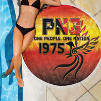 Papua New Guinea Independence Day Beach Blanket One People One Nation One PNG LT05 - Polynesian Pride