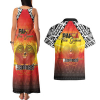 Papua New Guinea 49th Independence Day Couples Matching Tank Maxi Dress and Hawaiian Shirt One People One Nation One PNG
