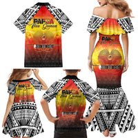 Papua New Guinea Independence Day Family Matching Mermaid Dress and Hawaiian Shirt One People One Nation One PNG LT05 Mom's Dress Yellow - Polynesian Pride