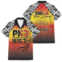 Papua New Guinea Independence Day Family Matching Mermaid Dress and Hawaiian Shirt One People One Nation One PNG LT05 Dad's Shirt - Short Sleeve Yellow - Polynesian Pride