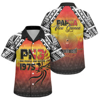 Papua New Guinea Independence Day Family Matching Tank Maxi Dress and Hawaiian Shirt One People One Nation One PNG LT05 Son's Shirt Yellow - Polynesian Pride