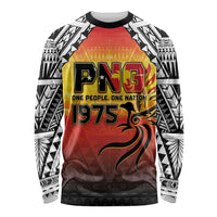 Papua New Guinea Independence Day Long Sleeve Shirt One People One Nation One PNG LT05 Unisex Yellow - Polynesian Pride