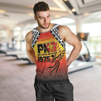 Papua New Guinea 50th Independence Day Men Tank Top One People One Nation One PNG LT05 Yellow - Polynesian Pride