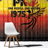 Papua New Guinea Independence Day Window Curtain One People One Nation One PNG LT05 - Polynesian Pride