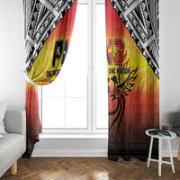 Papua New Guinea Independence Day Window Curtain One People One Nation One PNG LT05 - Polynesian Pride