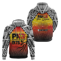 Papua New Guinea Independence Day Zip Hoodie One People One Nation One PNG LT05 - Polynesian Pride