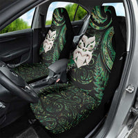 New Zealand Aotearoa Car Seat Cover Maori Wheku Paua Shell Glitter Green