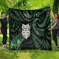 New Zealand Aotearoa Quilt Maori Wheku Paua Shell Glitter Green