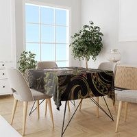 New Zealand Aotearoa Tablecloth Maori Wheku Paua Shell Glitter Gold