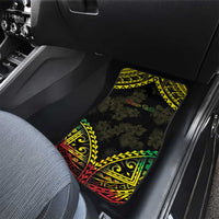 Aloha Tropical Palm Trees Car Mats Reggae Polynesian Pattern