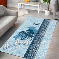 Fiji Regatta Area Rug Palm Tree Tapa Pattern - Polynesian Pride