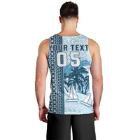 Custom Fiji Regatta Men Tank Top Palm Tree Tapa Pattern - Polynesian Pride
