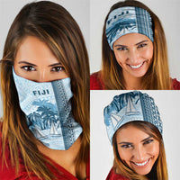 Fiji Regatta Neck Gaiter Palm Tree Tapa Pattern - Polynesian Pride