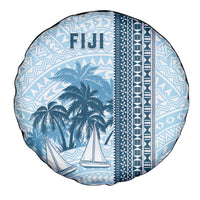 Fiji Regatta Spare Tire Cover Palm Tree Tapa Pattern - Polynesian Pride