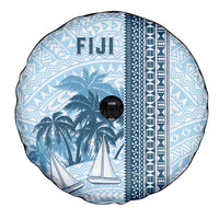 Fiji Regatta Spare Tire Cover Palm Tree Tapa Pattern - Polynesian Pride