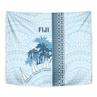 Fiji Regatta Tapestry Palm Tree Tapa Pattern - Polynesian Pride