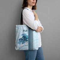 Fiji Regatta Tote Bag Palm Tree Tapa Pattern - Polynesian Pride