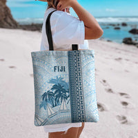 Fiji Regatta Tote Bag Palm Tree Tapa Pattern - Polynesian Pride